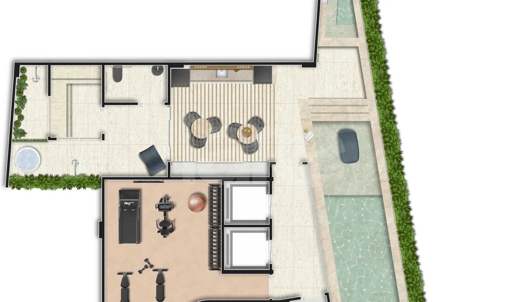 Planta — Pavimento rooftop