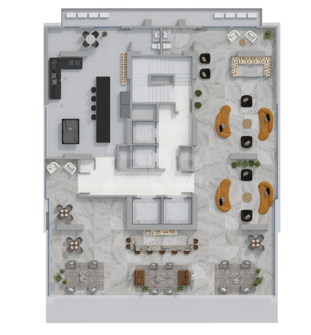 Planta — Pavimento rooftop 1