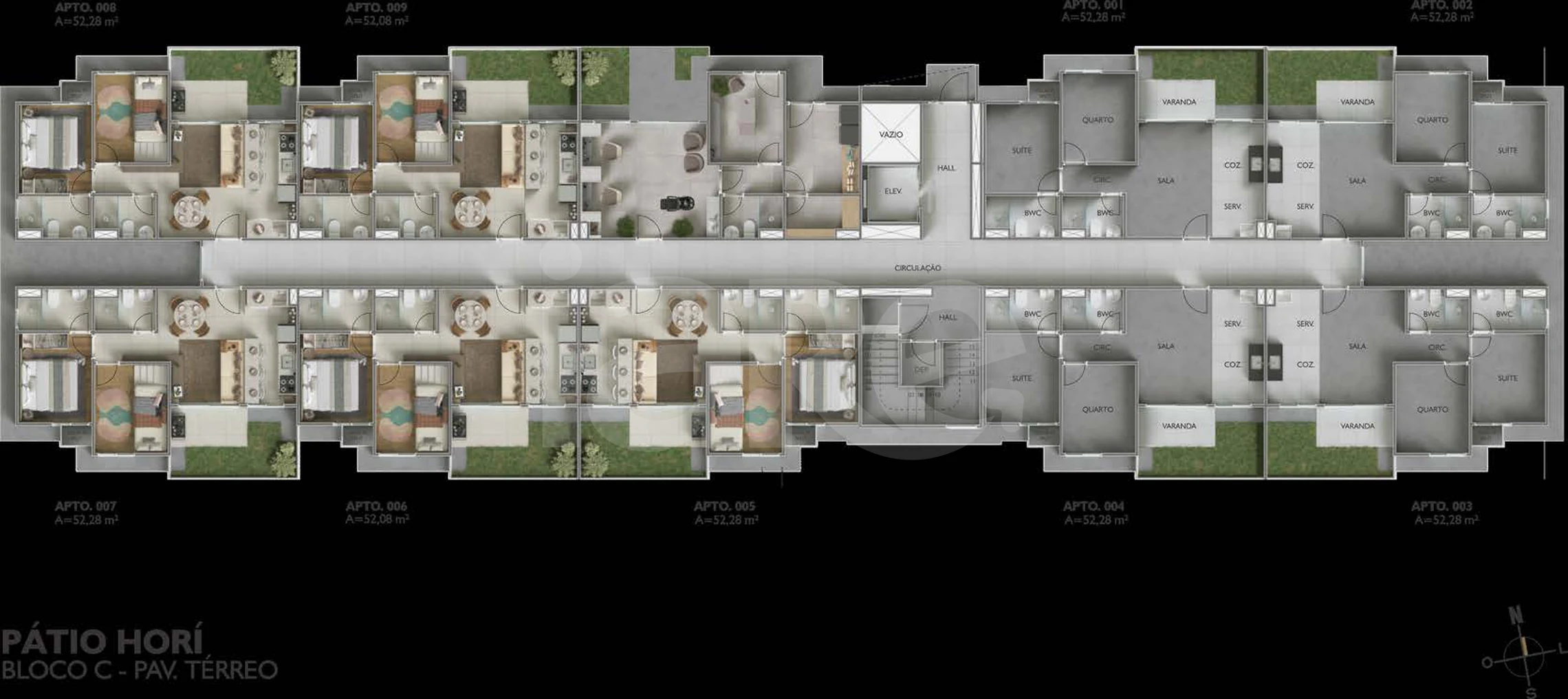 Planta — Pavimento térreo c