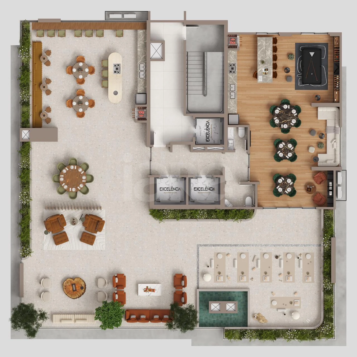 Planta — Pavimento rooftop