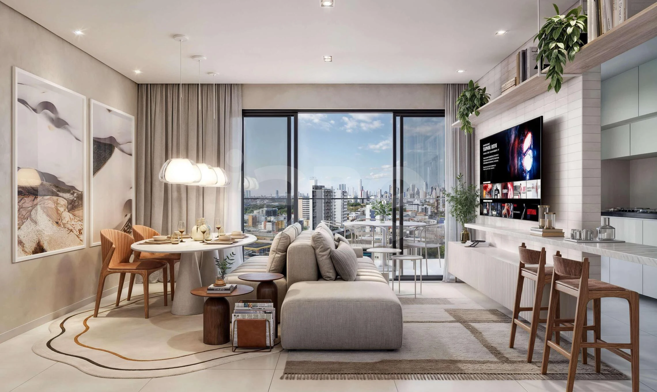 Vivendas dos Reis - Apartamento com 66,84 m², em Aeroclube — foto 2