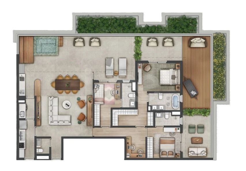 Planta — Garden 208,03 m²