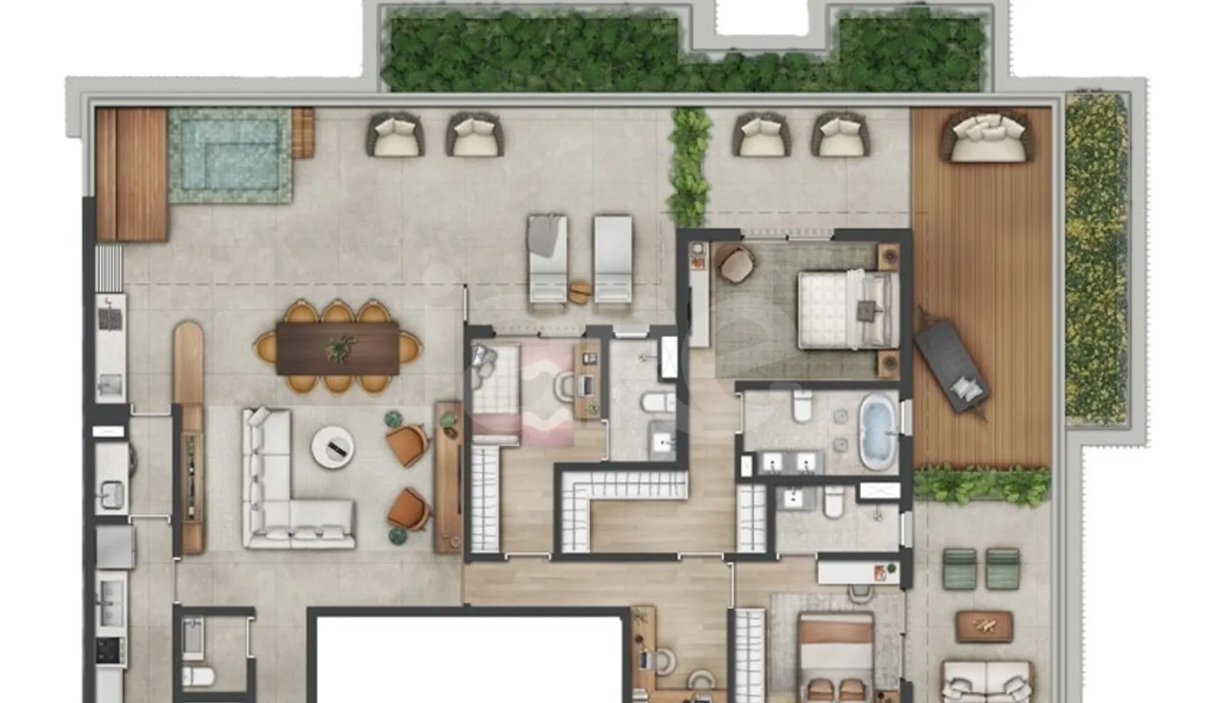 Planta — Garden 208,03 m²