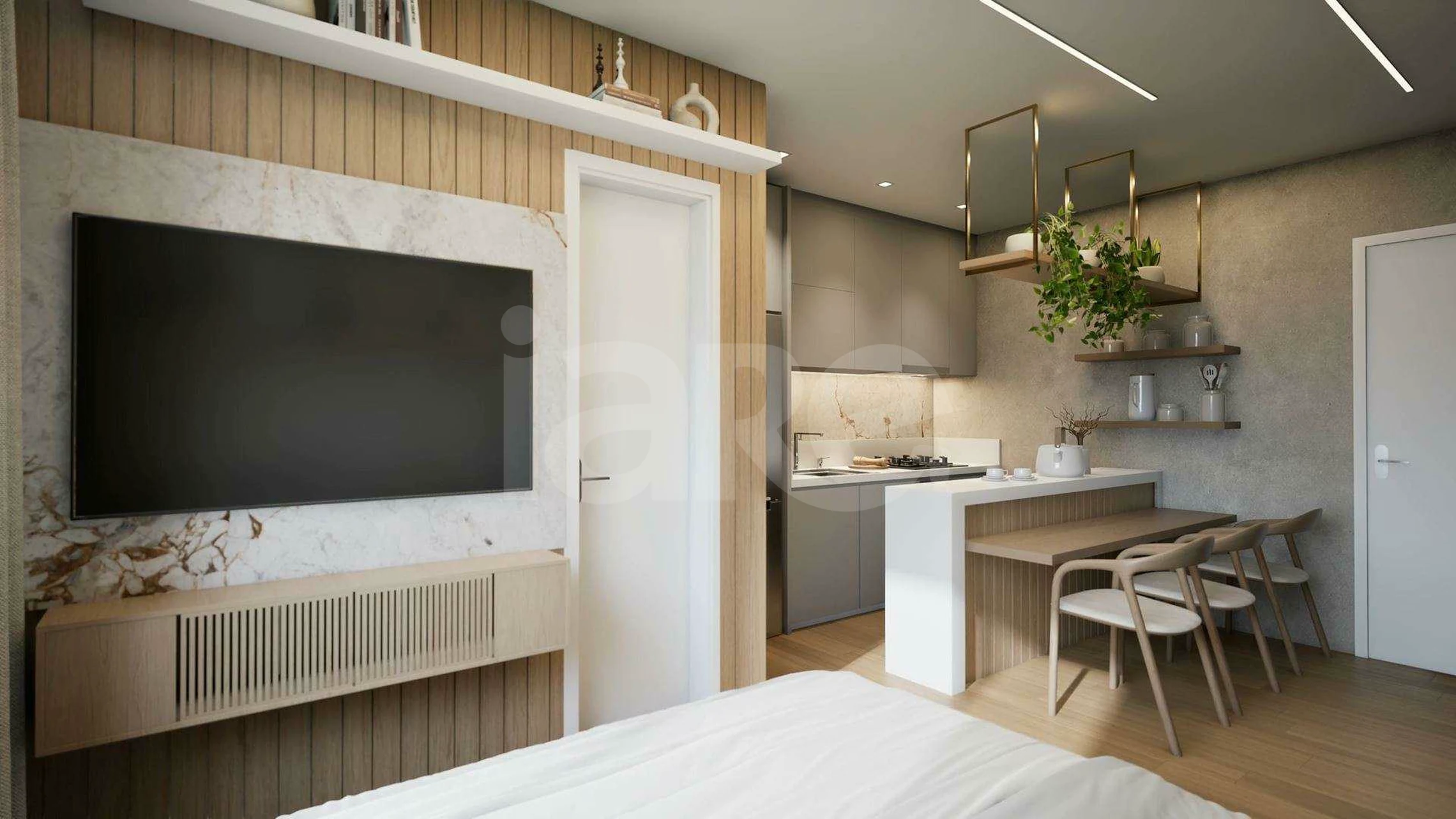 Mônaco Residence - Studio com 24,63 m², em Água Verde — foto 2