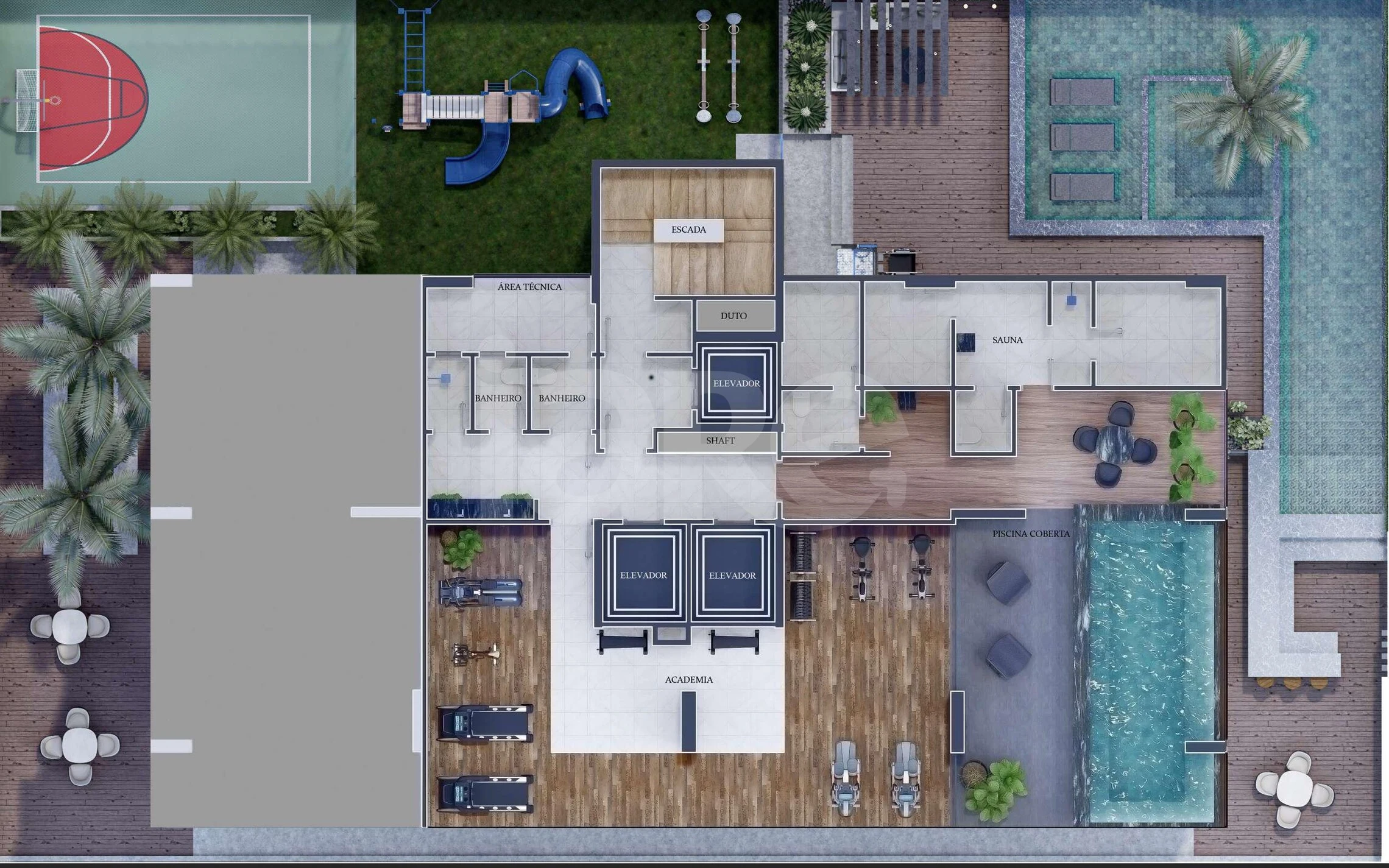Planta — Pavimento lazer 2