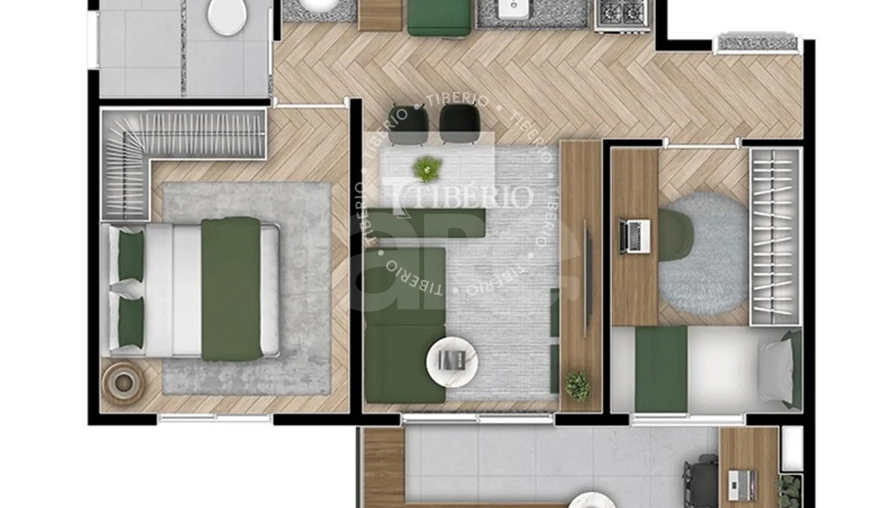 Planta — Apartamento 42,03 m²