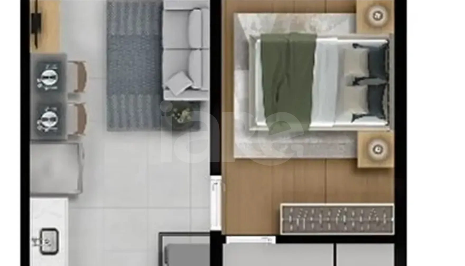 Planta — Apartamento 27,35 m²