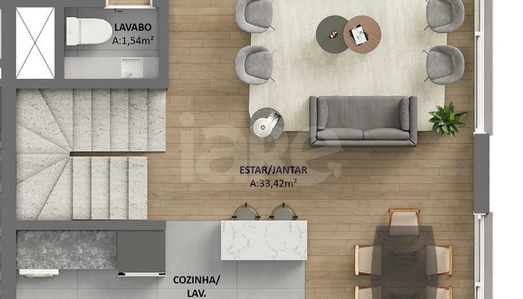 Planta — Garden 122,45 m²