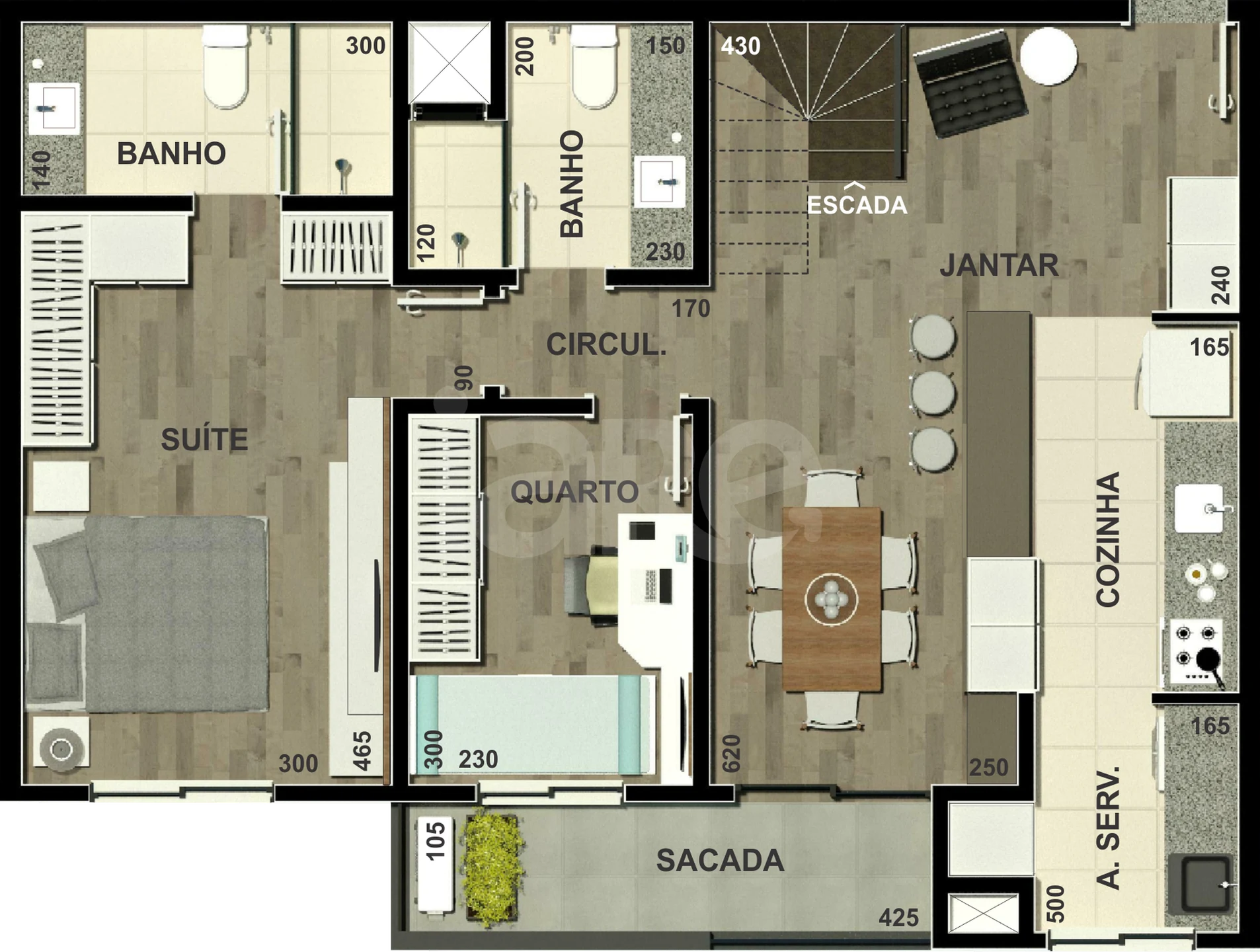 Planta — Piso Superior Cobertura