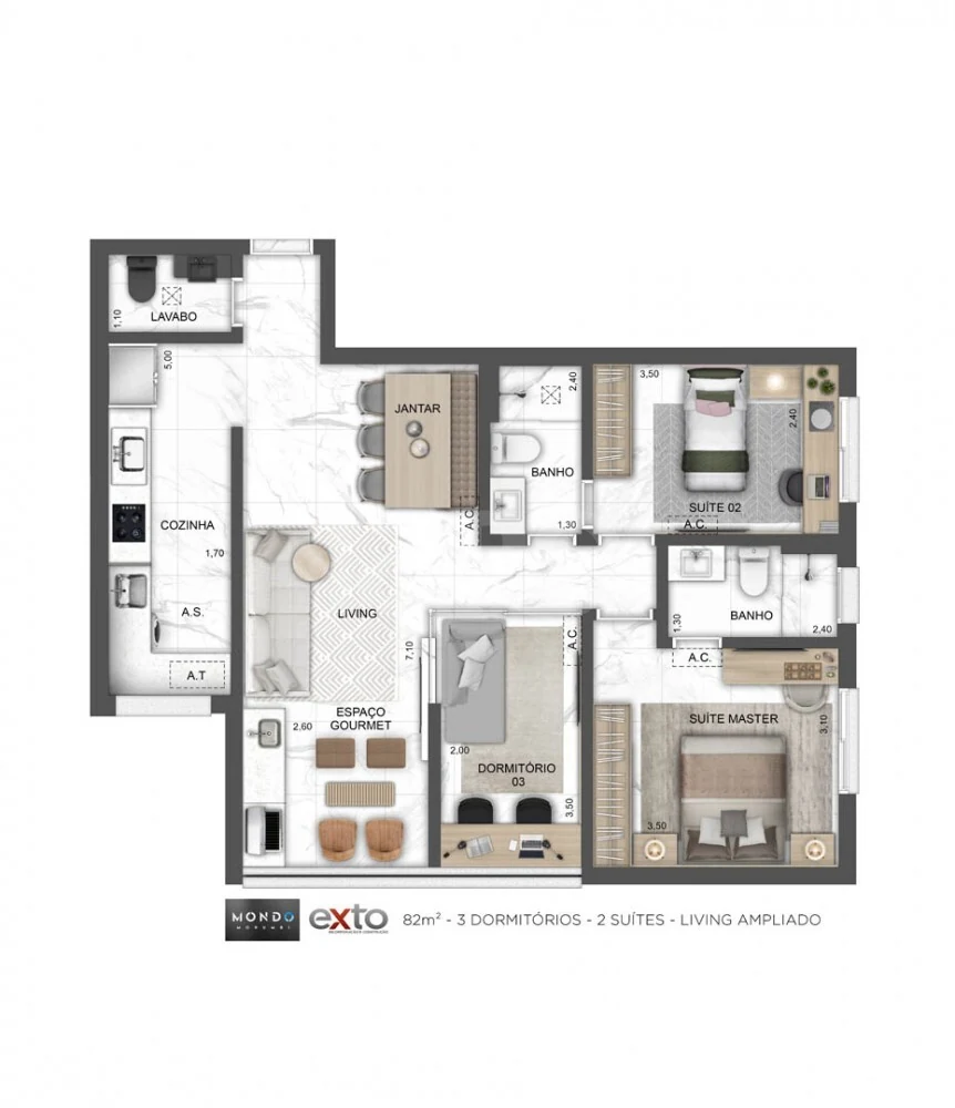 Planta — Garden 81 m²