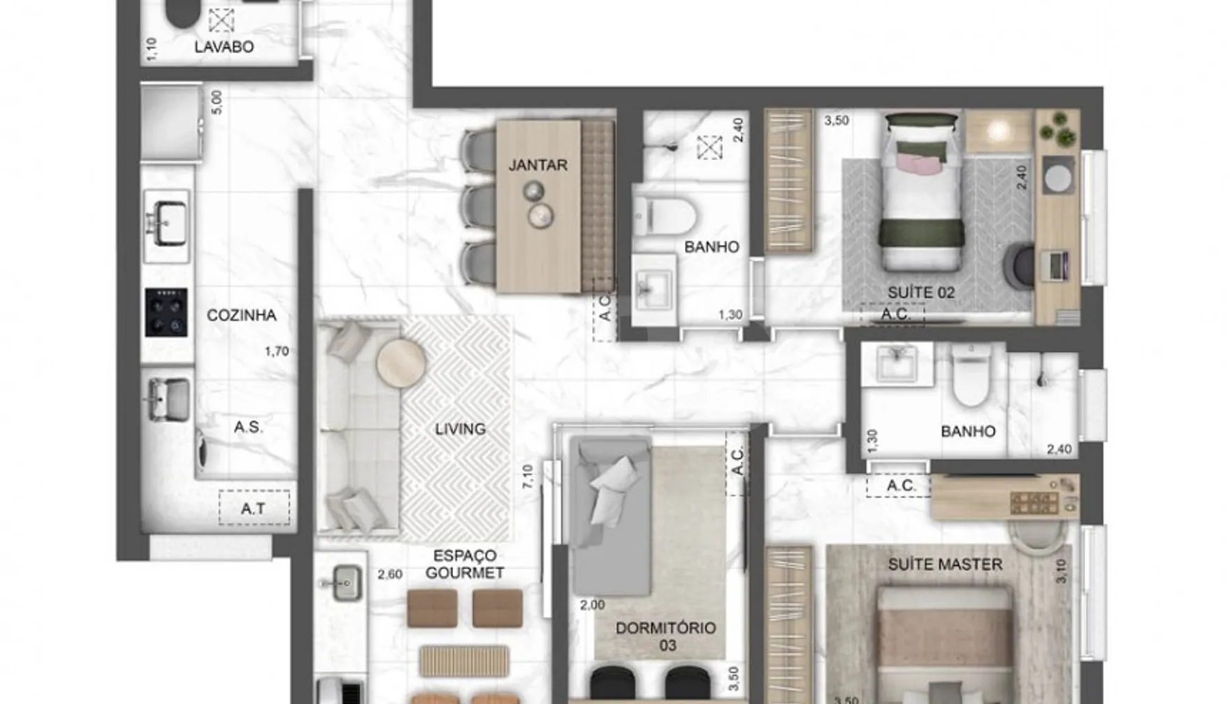 Planta — Garden 81 m²