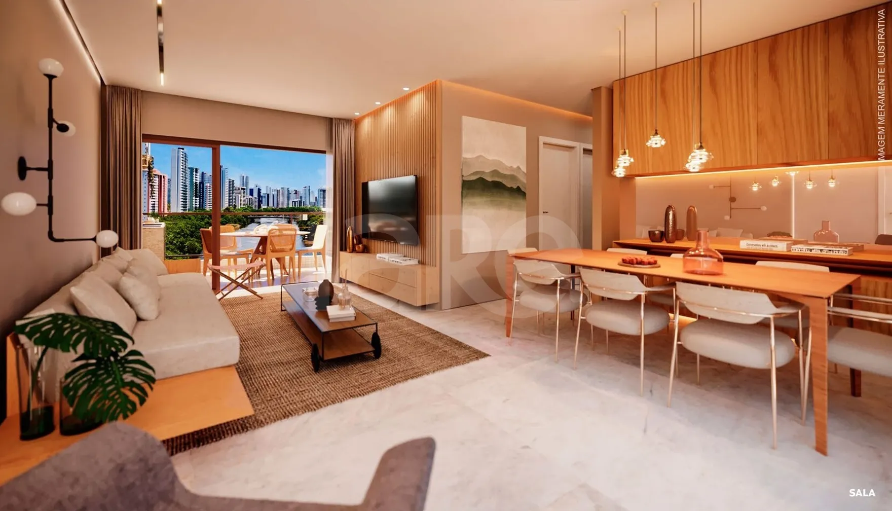 Terrazza Beira Rio - Apartamento com 127,89 m², em Madalena — foto 3
