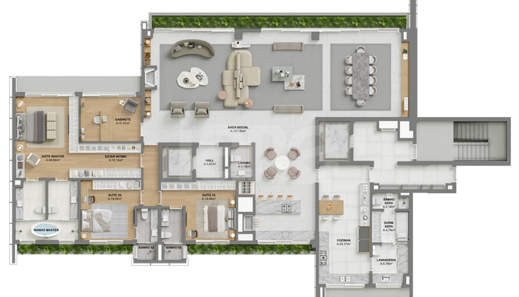 Planta — Garden 362,12 m²