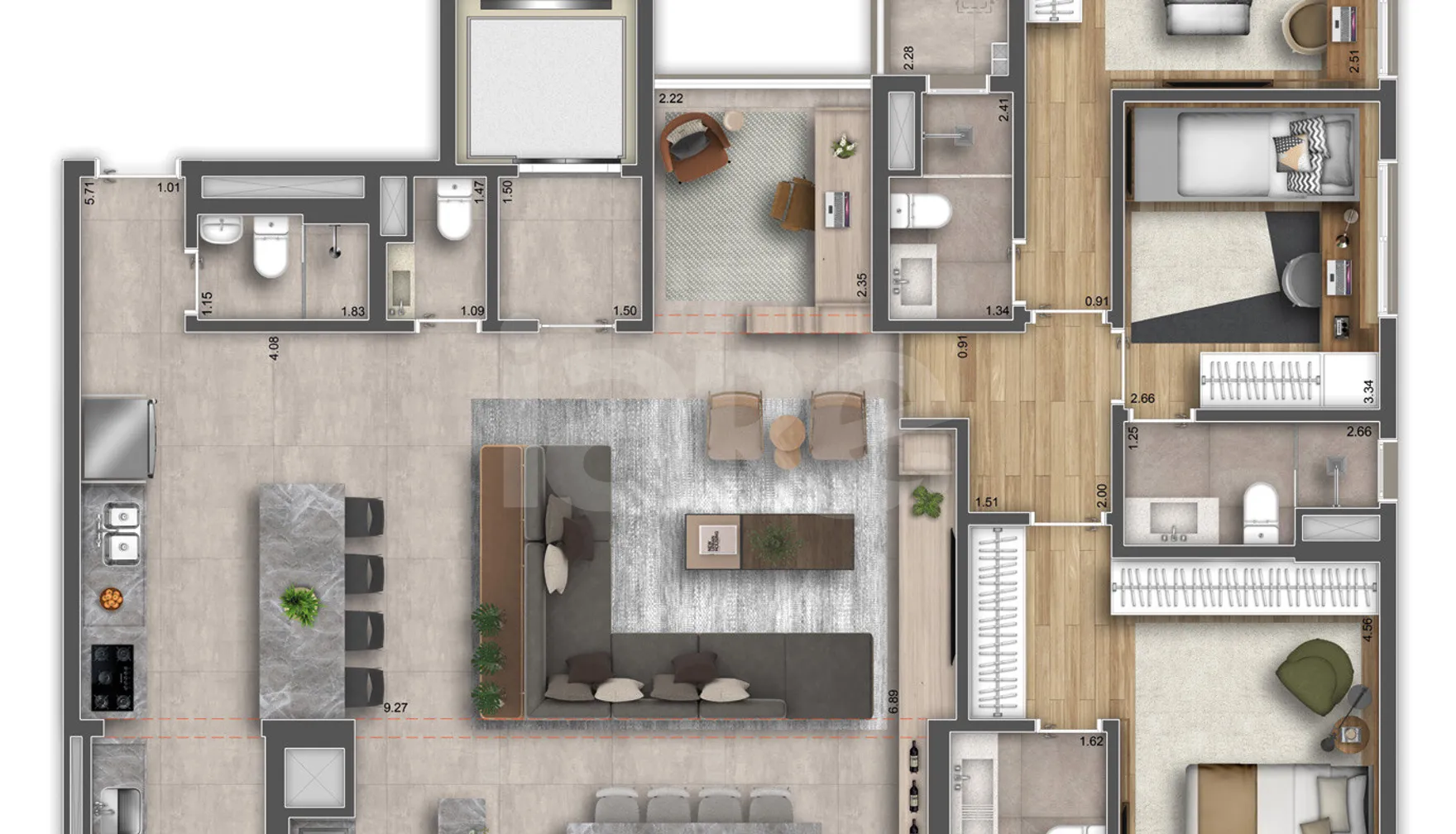 Planta — Garden 153,29 m²
