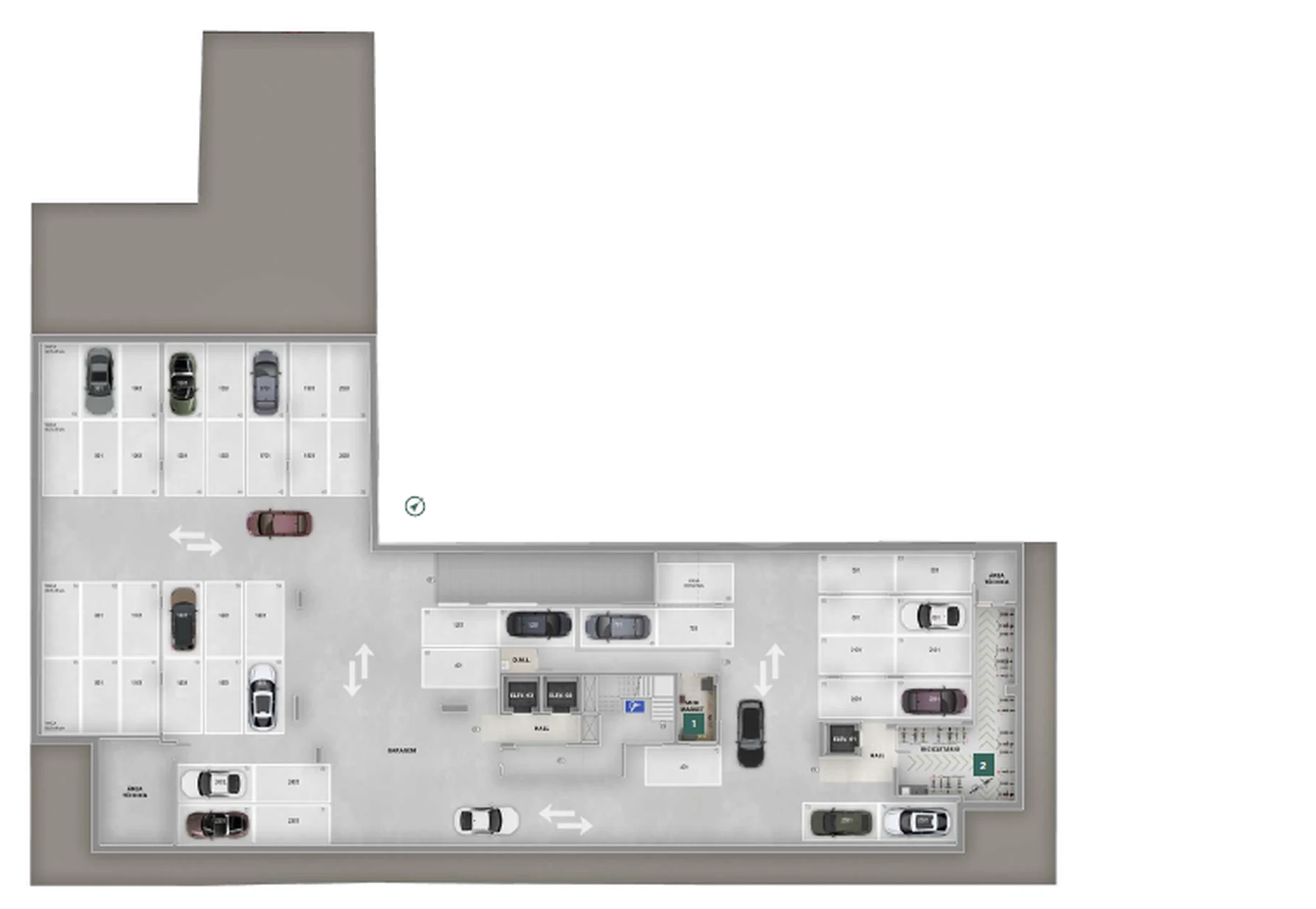 Planta — Pavimento subsolo 2