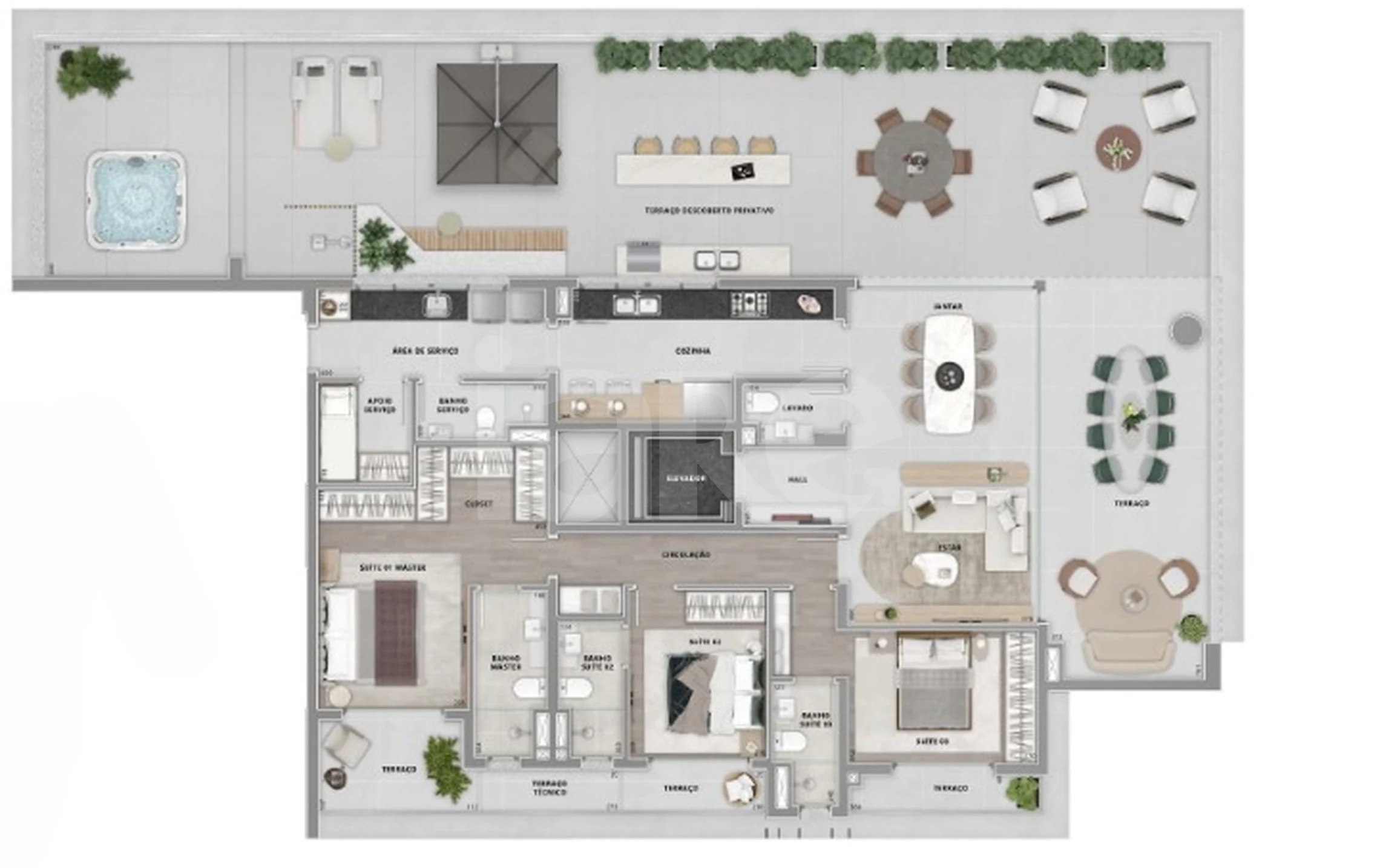 Planta — Garden 286,64 m²