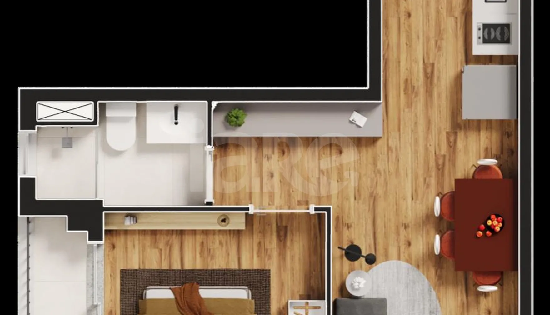 Planta — Apartamento 35,25 m²