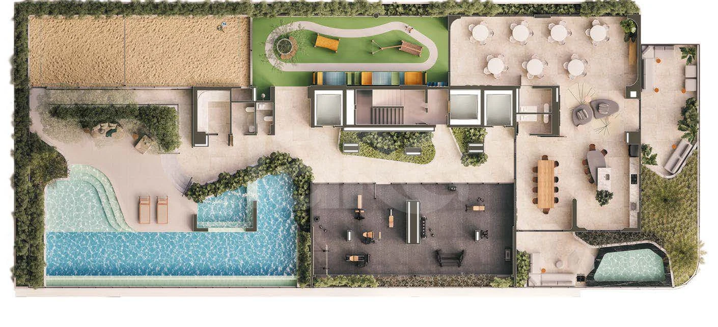 Planta — Pavimento lazer 1