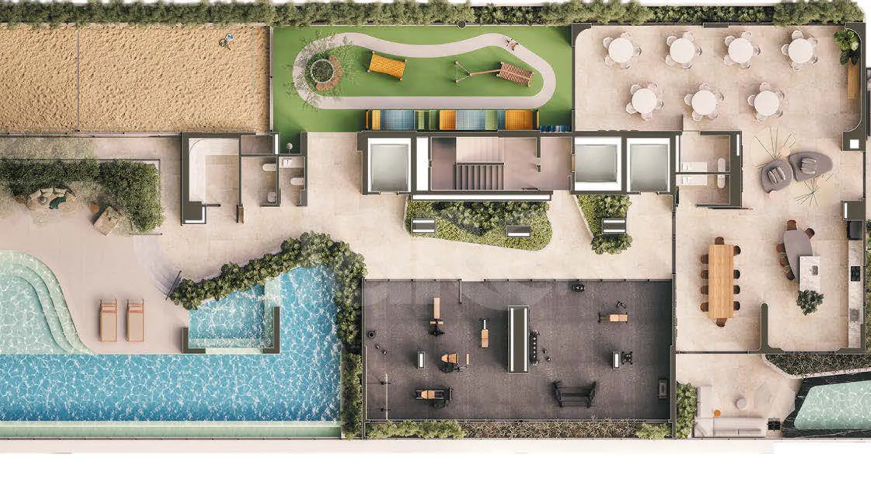 Planta — Pavimento lazer 1