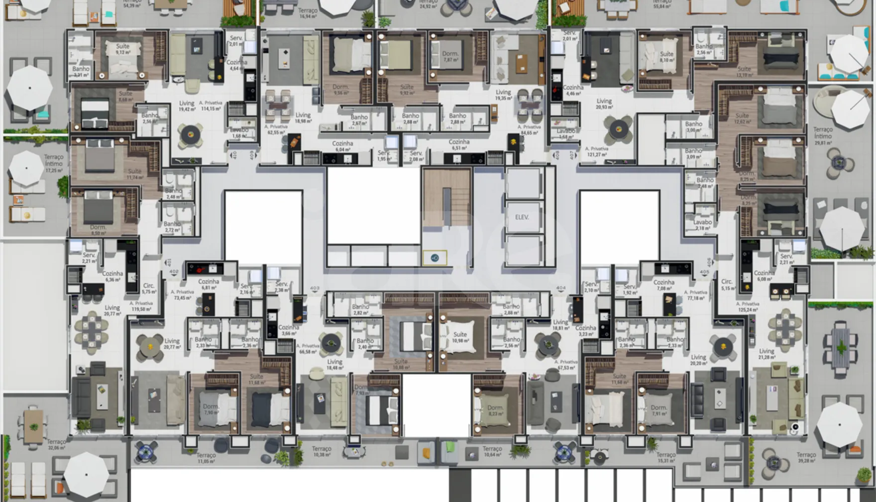 Planta — Pavimento 4