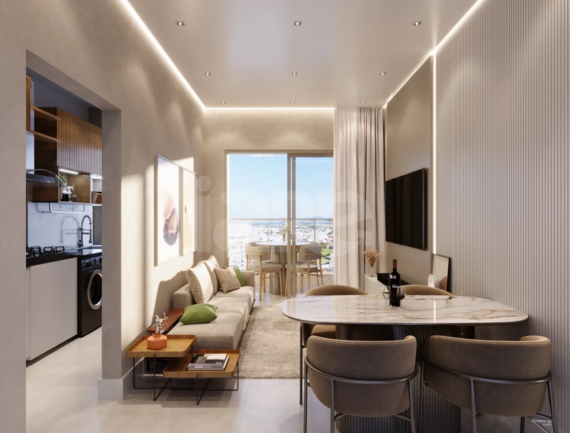 Rosa Memelli - Apartamento com 62,17 m², em Praia de Itaparica — foto 2