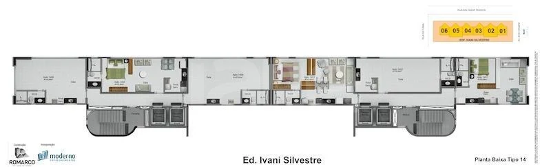 Planta — Pavimento 14