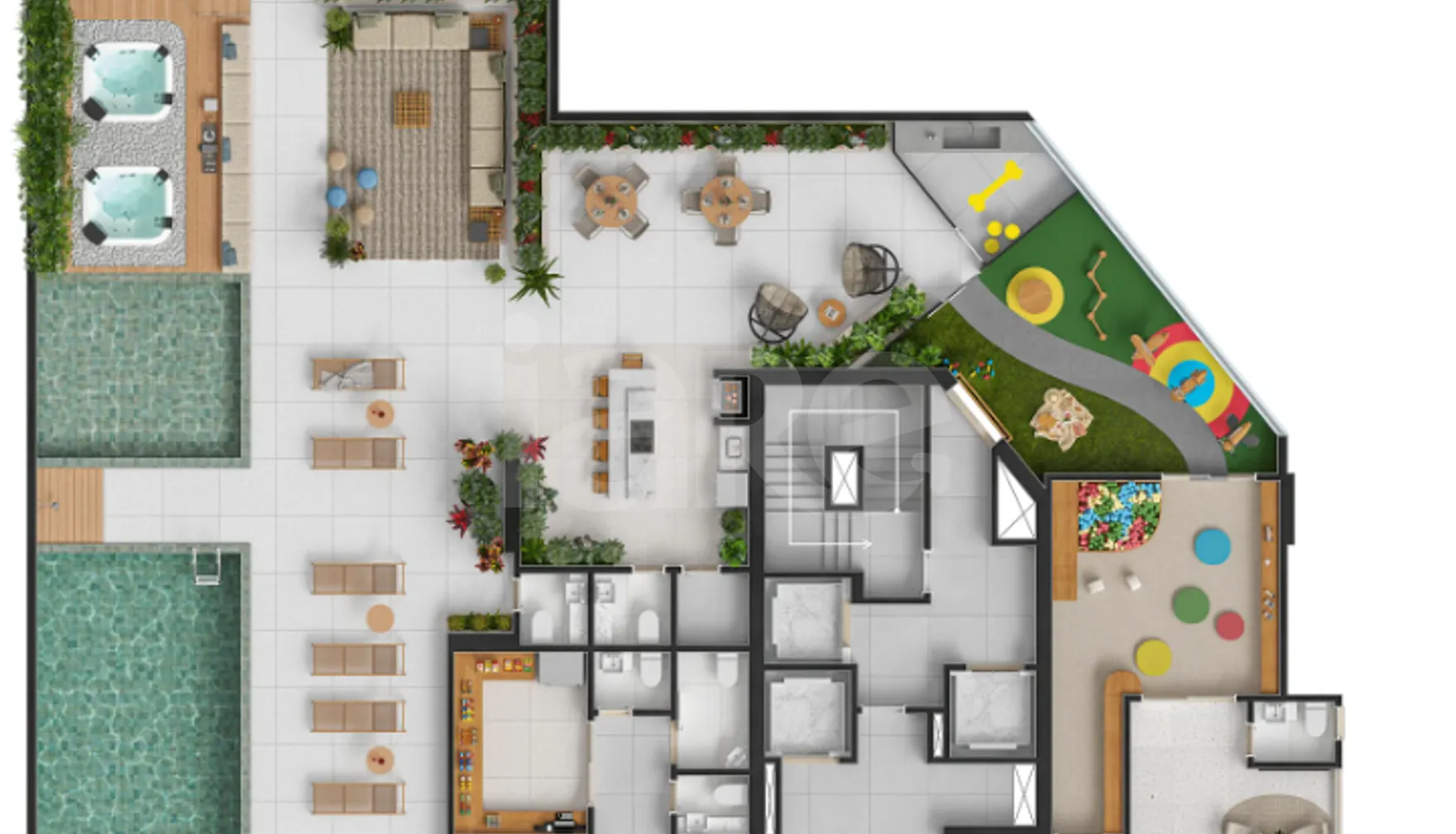 Planta — Pavimento lazer