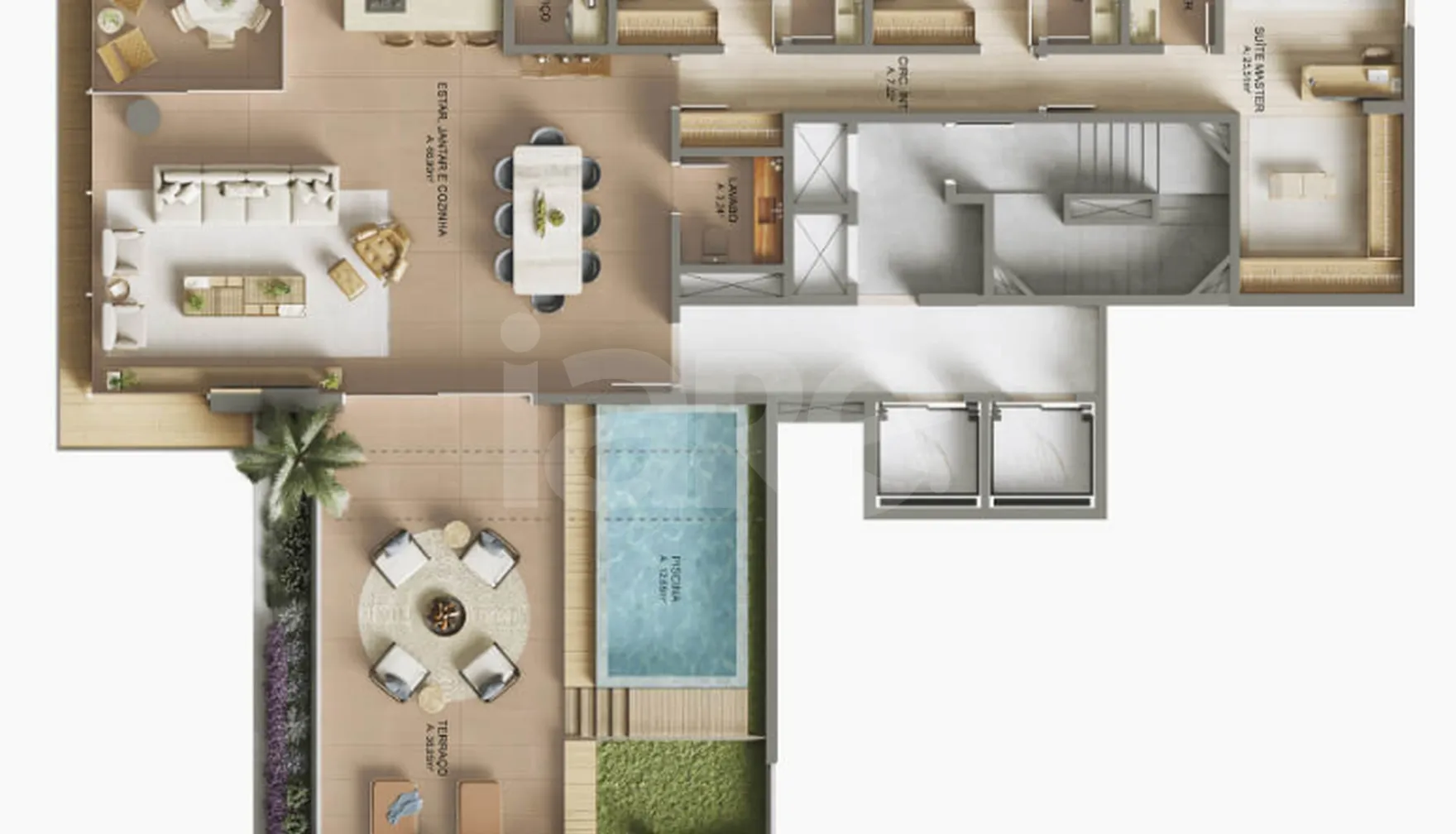 Planta — Cobertura Horizontal 253,79 m²