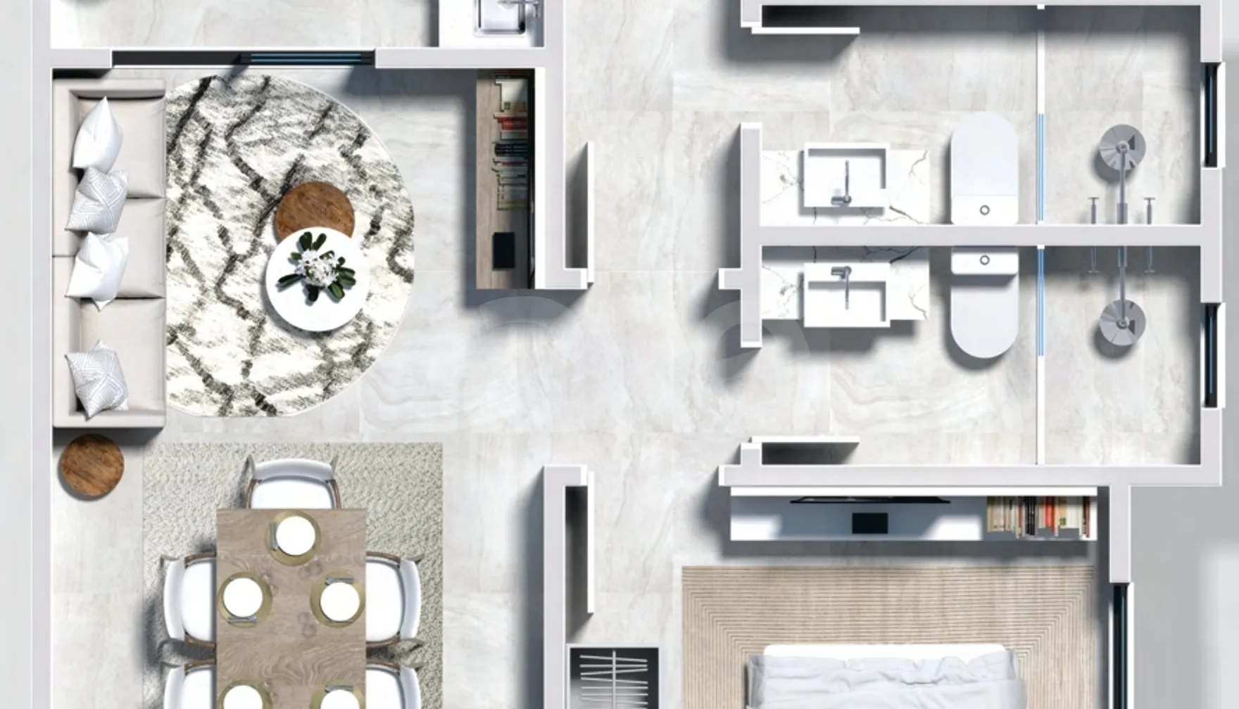 Planta — Apartamento 60,37 m²