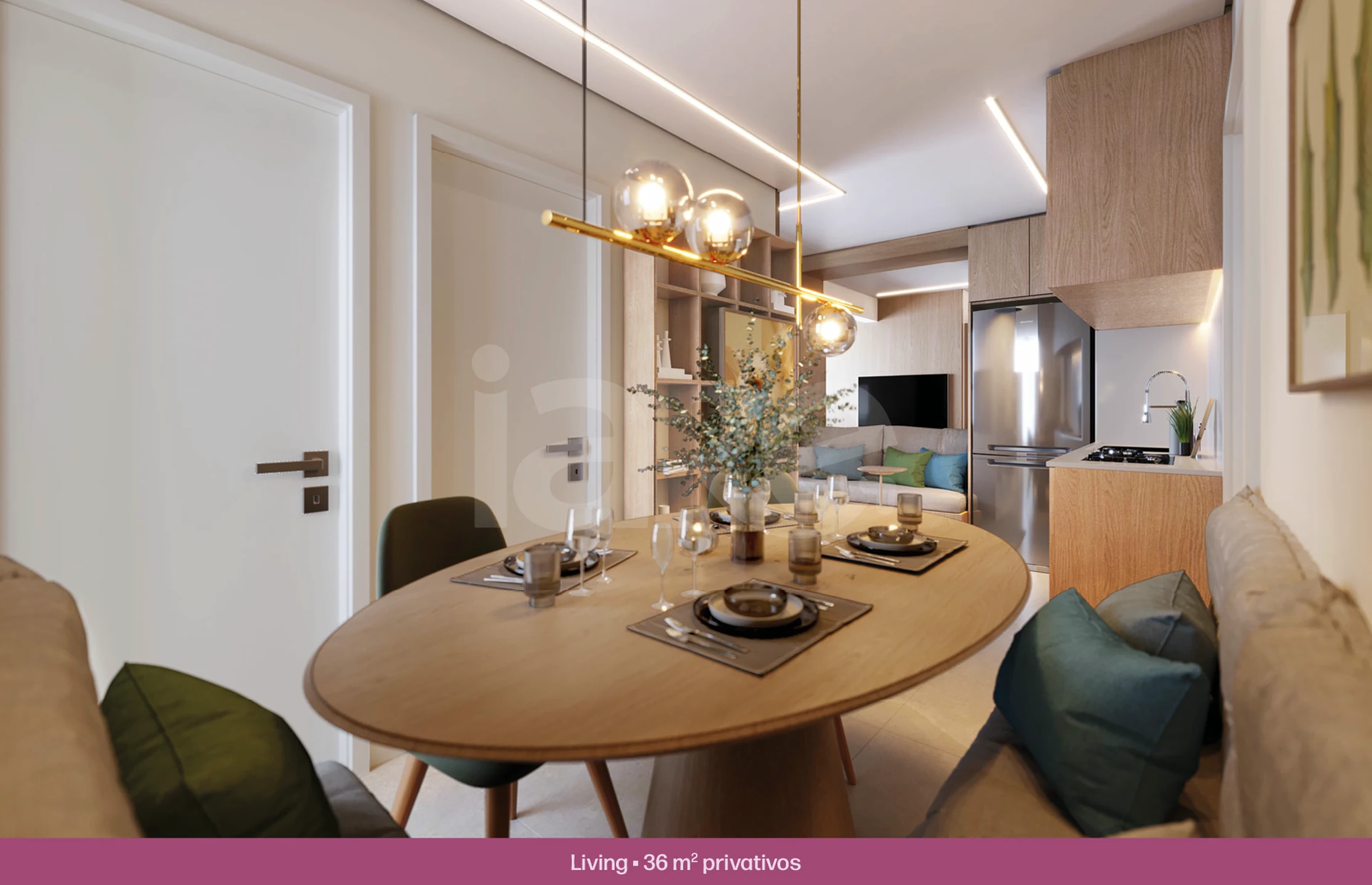 Solar das Rosas - Apartamento com 36,66 m², em Santa Maria — foto 3
