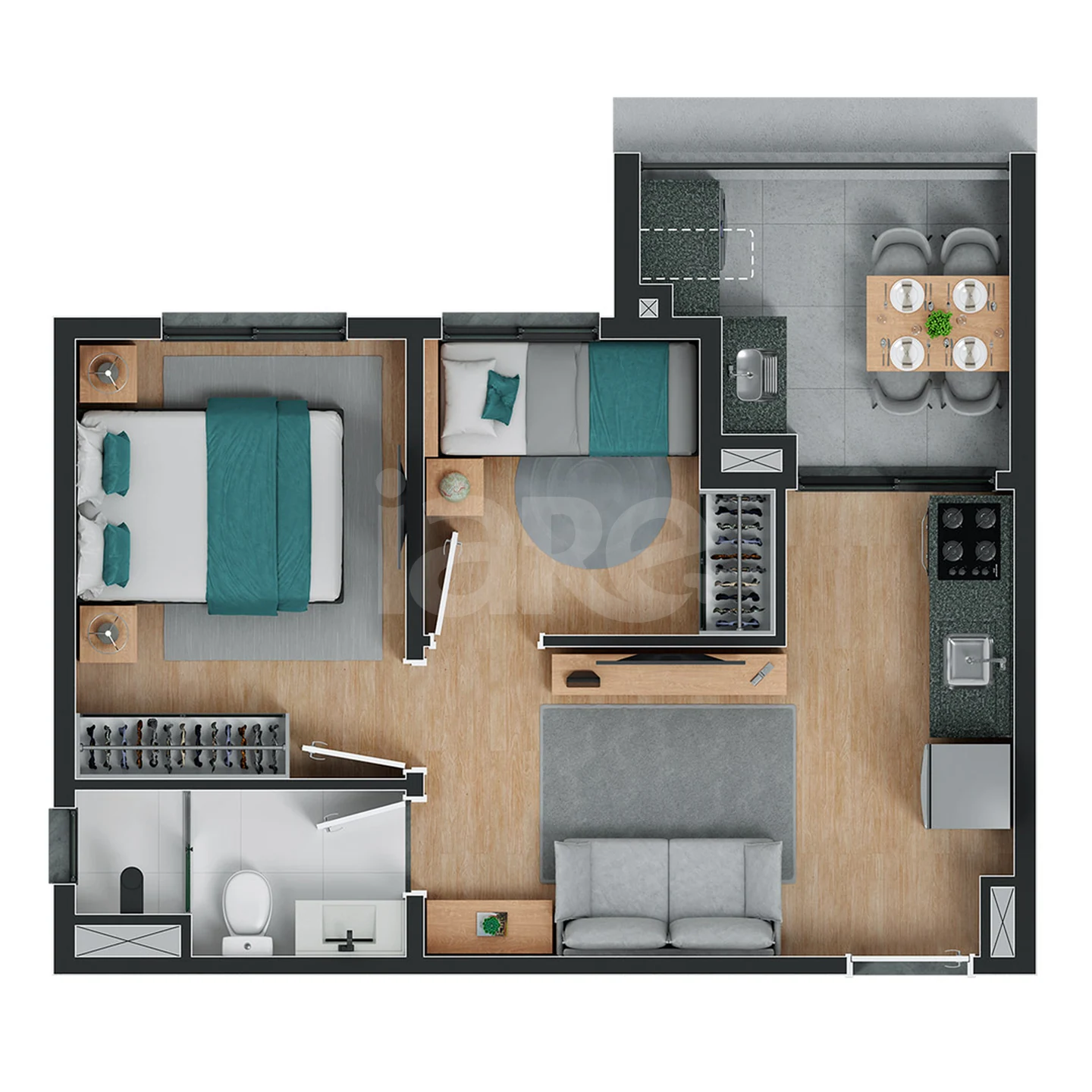 Planta — Garden 41,14 m²