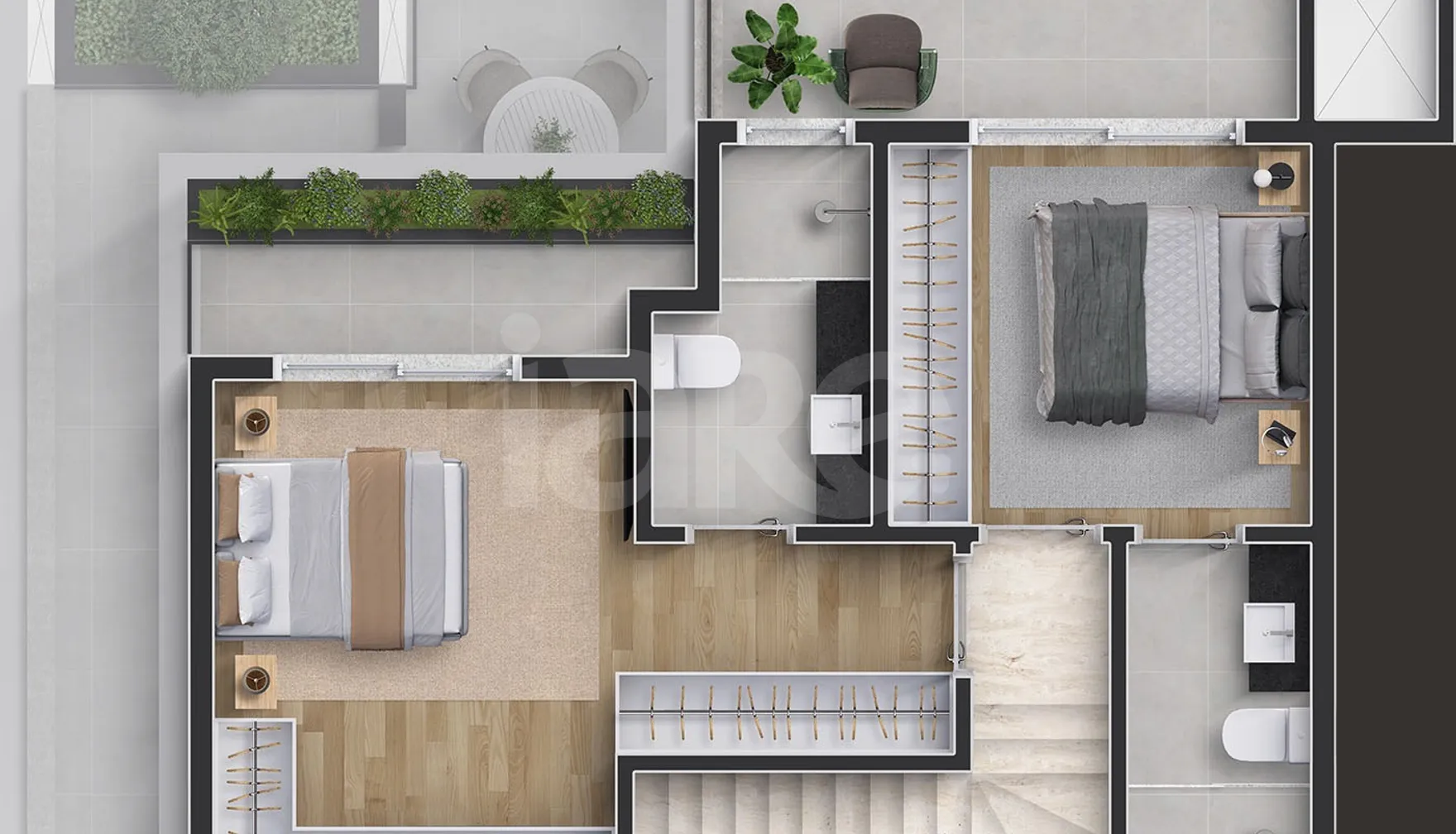 Planta — Cobertura Duplex 94,98 m²