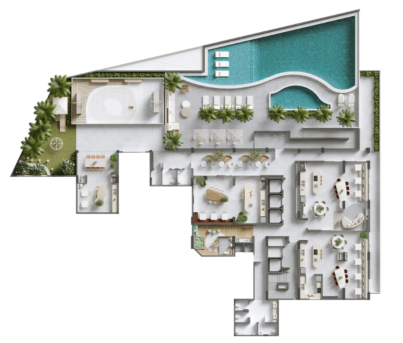 Planta — Pavimento lazer