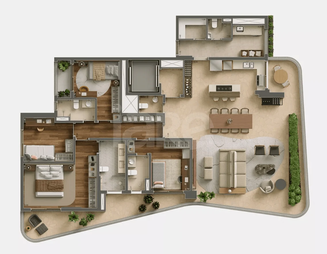 Planta — Apartamento 225,69 m²