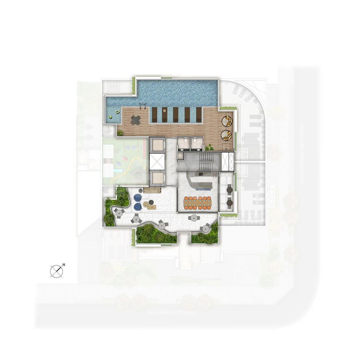 Planta — Pavimento lazer