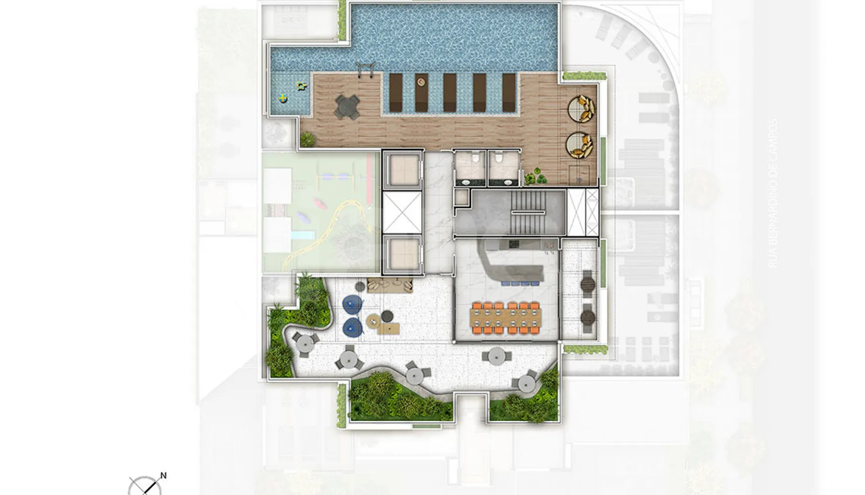Planta — Pavimento lazer