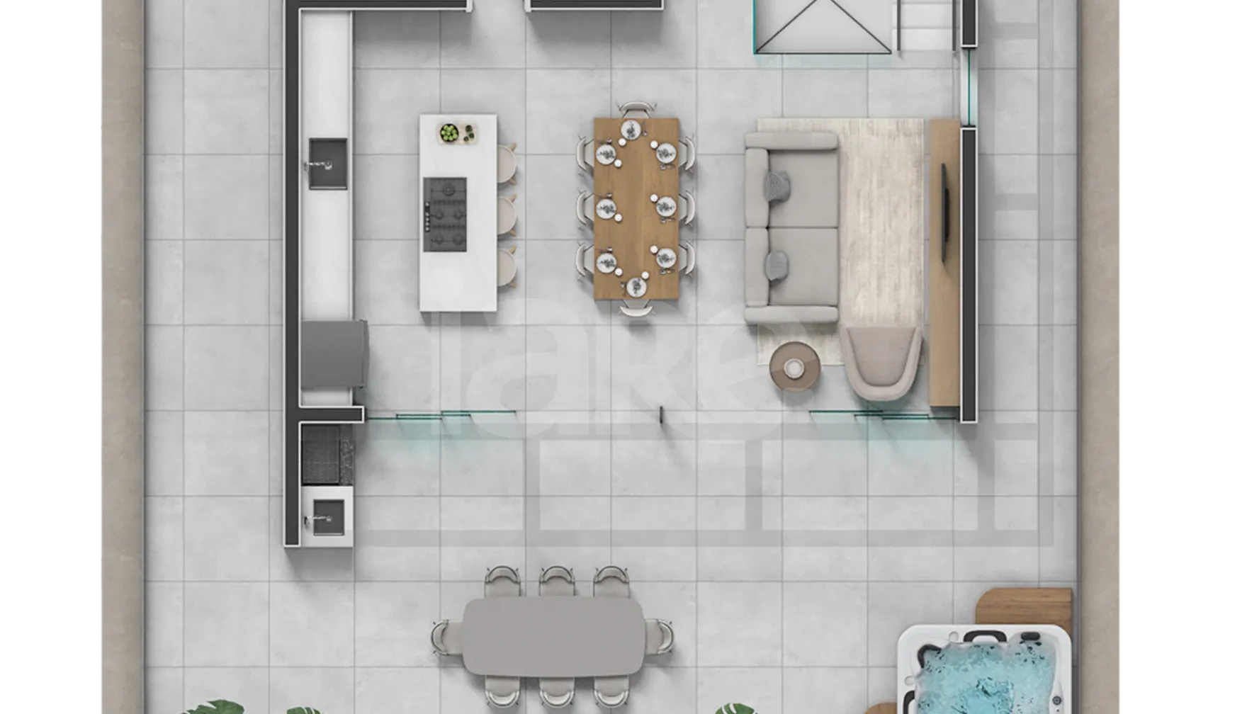 Planta — Cobertura Duplex 247,53 m²