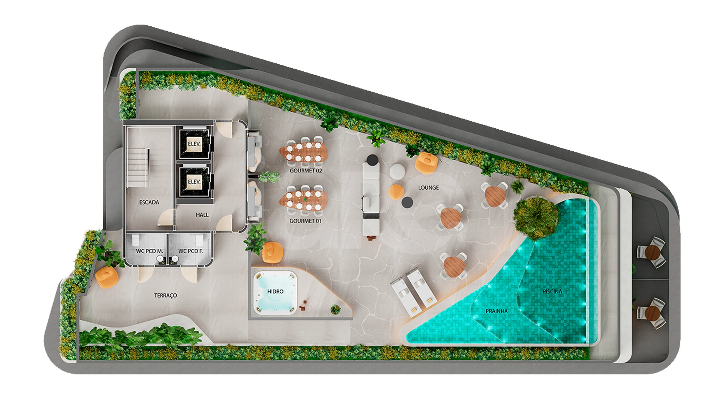 Planta — Pavimento rooftop