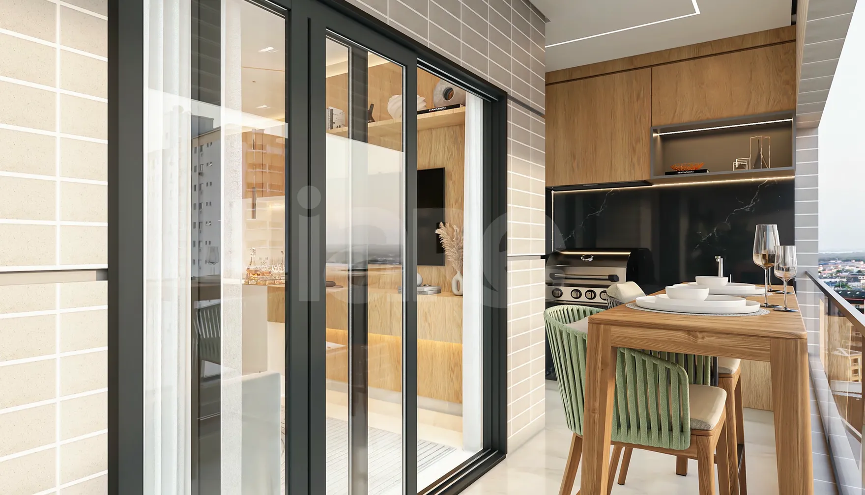 House Garden - Apartamento com 73,36 m², em Canto do Forte — foto 14