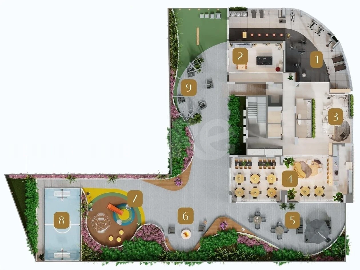 Planta — Pavimento lazer