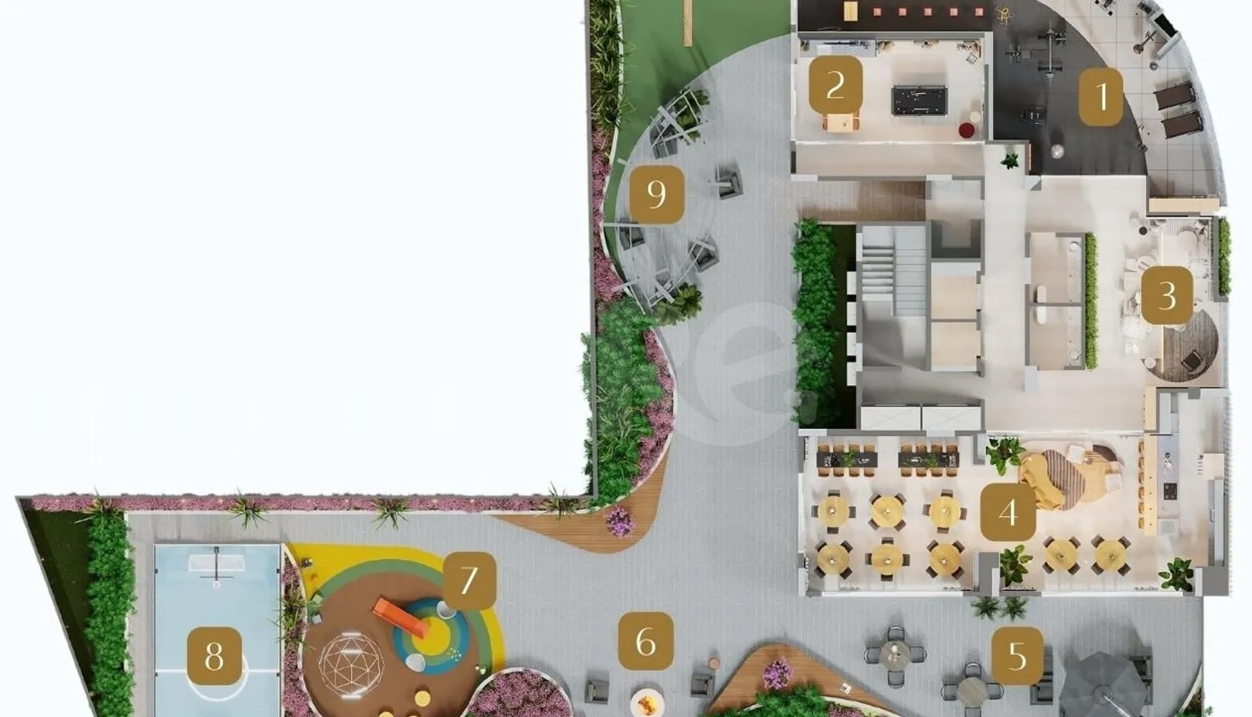 Planta — Pavimento lazer