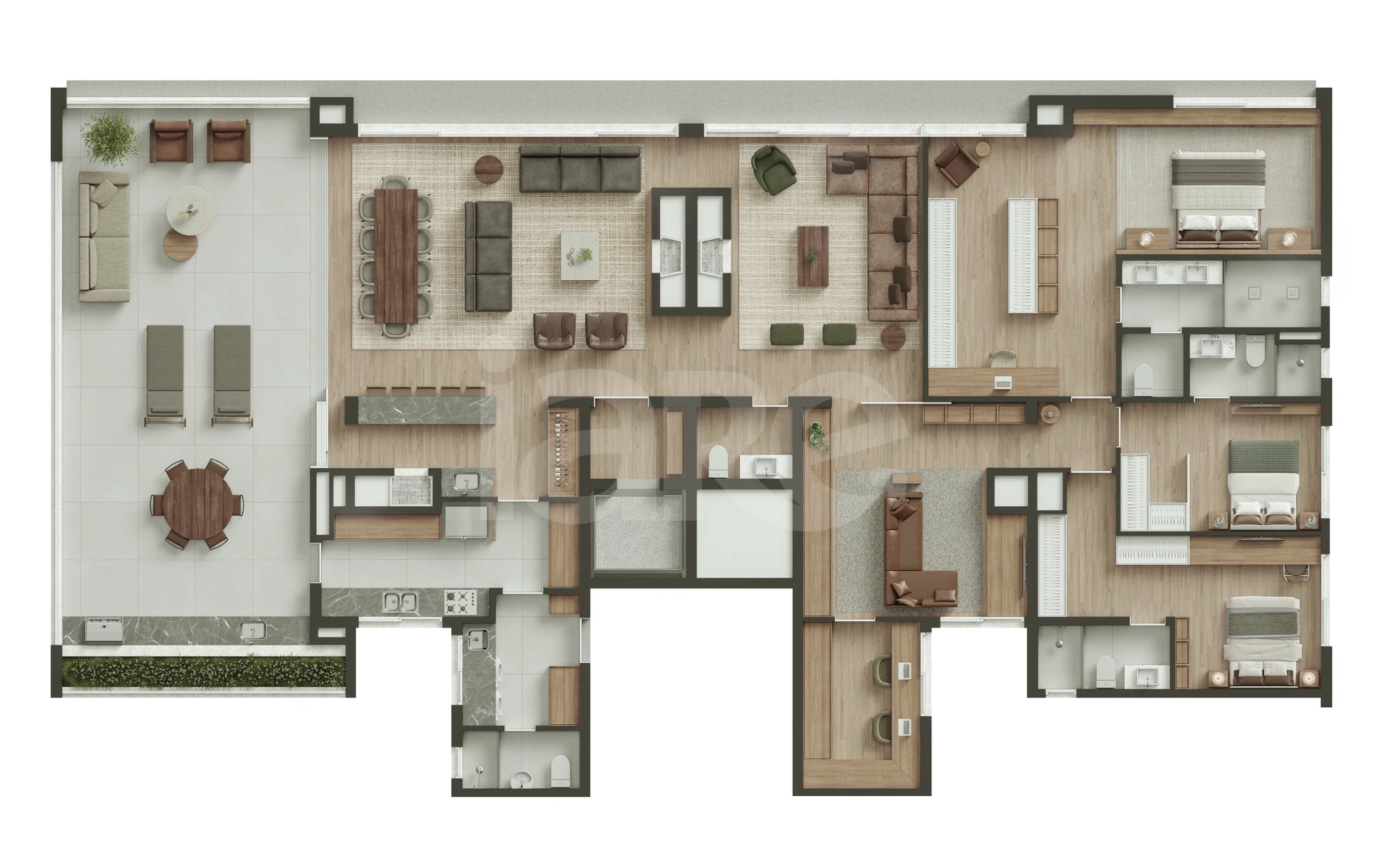 Planta — Cobertura Horizontal 315,43 m²