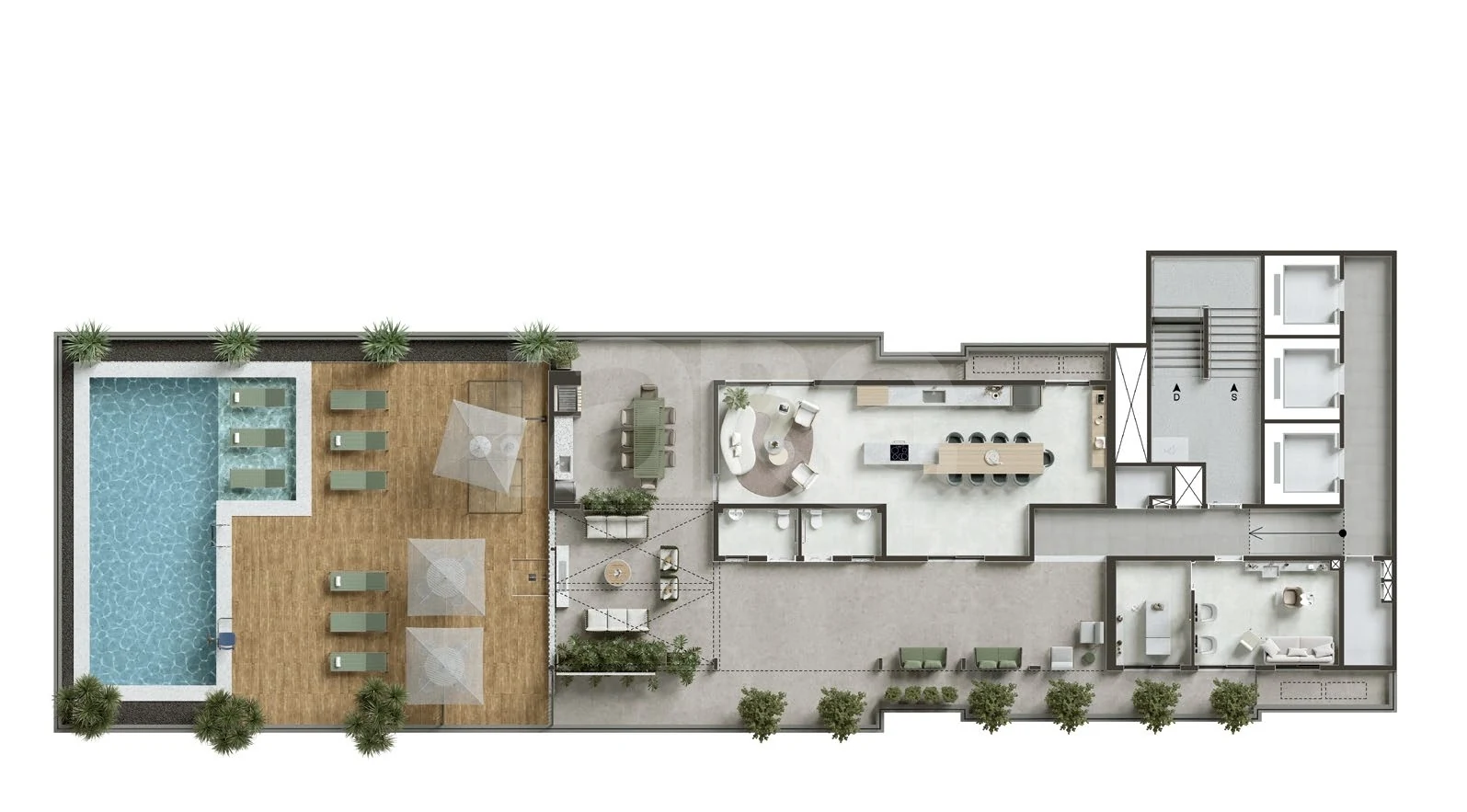 Planta — Paviemento lazer