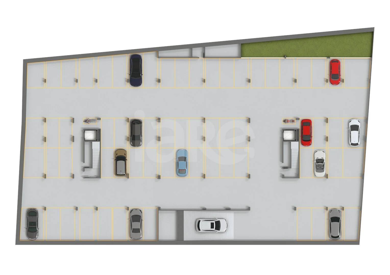 Planta — Implantação | Vagas de Garagem