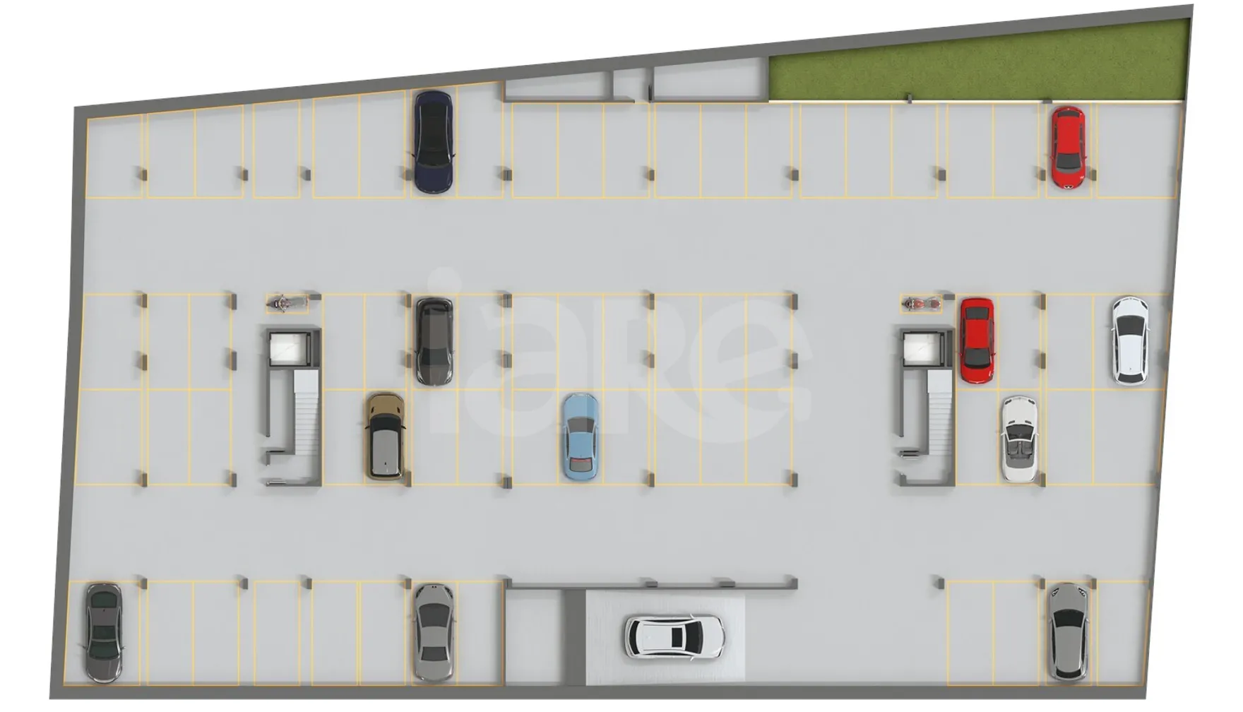Planta — Implantação | Vagas de Garagem