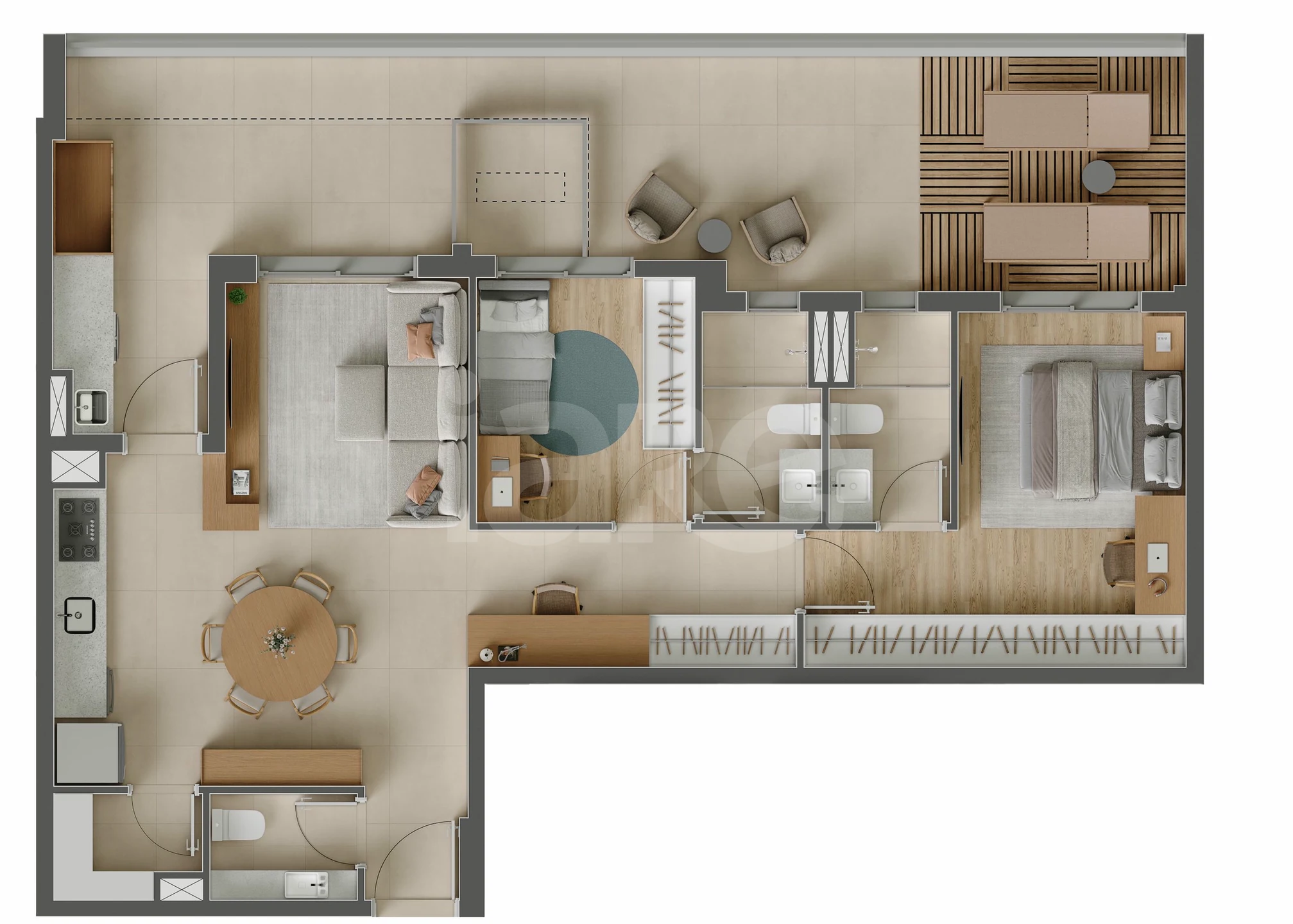 Planta — Garden 112,33 m²