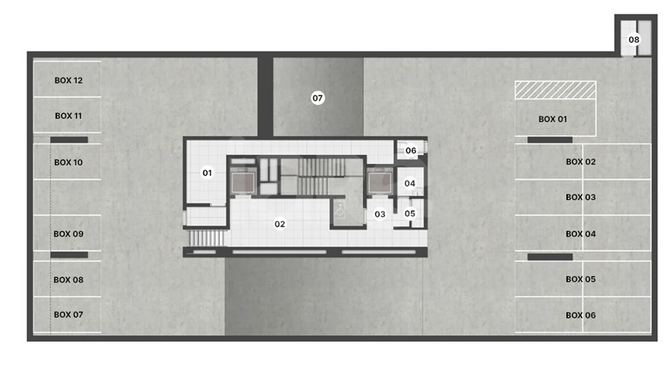 Planta — Pavimento subsolo 1