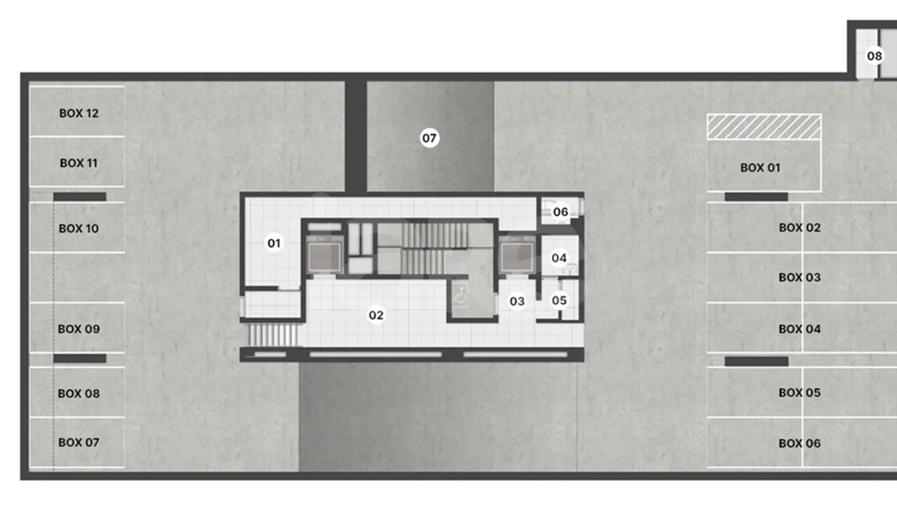 Planta — Pavimento subsolo 1