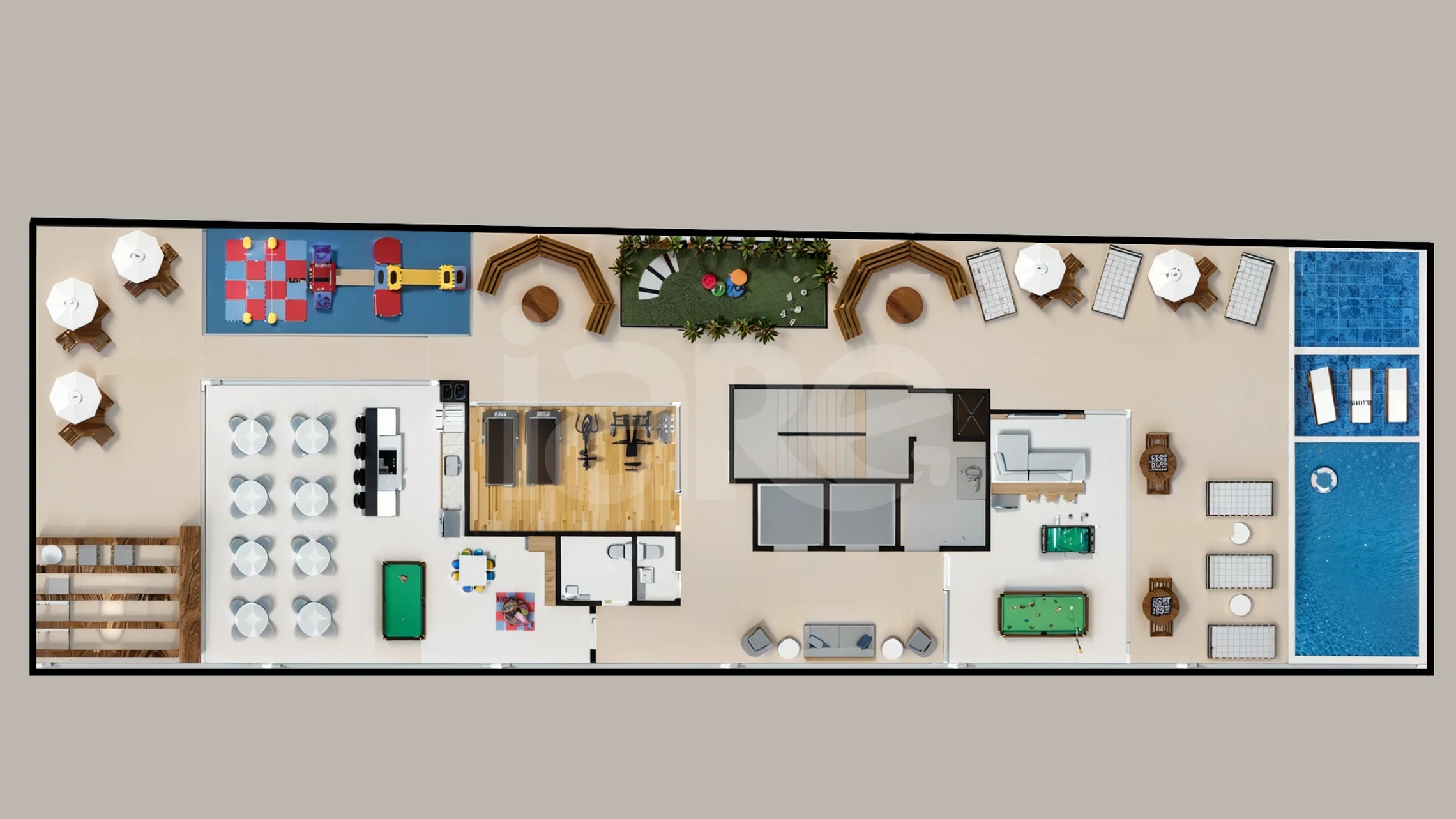 Planta — Pavimento lazer