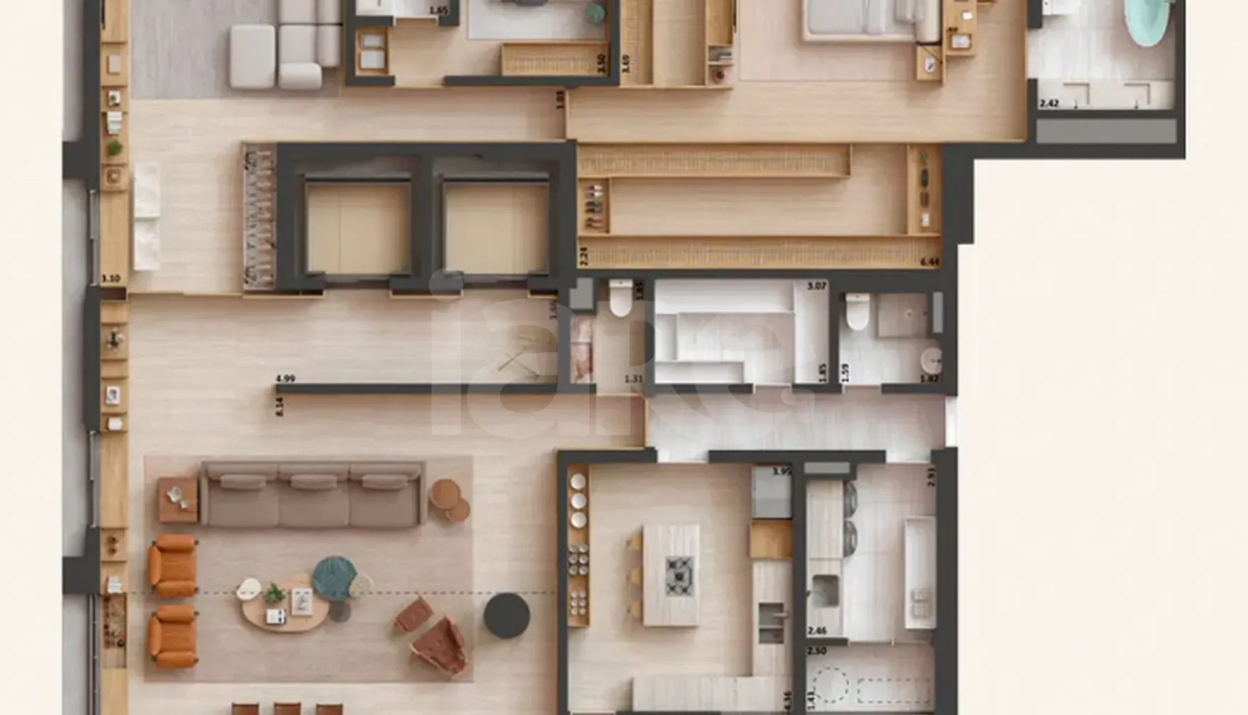 Planta — Apartamento 270,25 m²